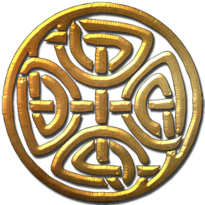 Paganic Pann embossed brass logo