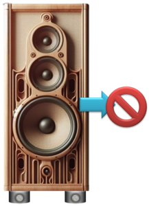 Avoid sliding the speaker with Pann Atlas feet on